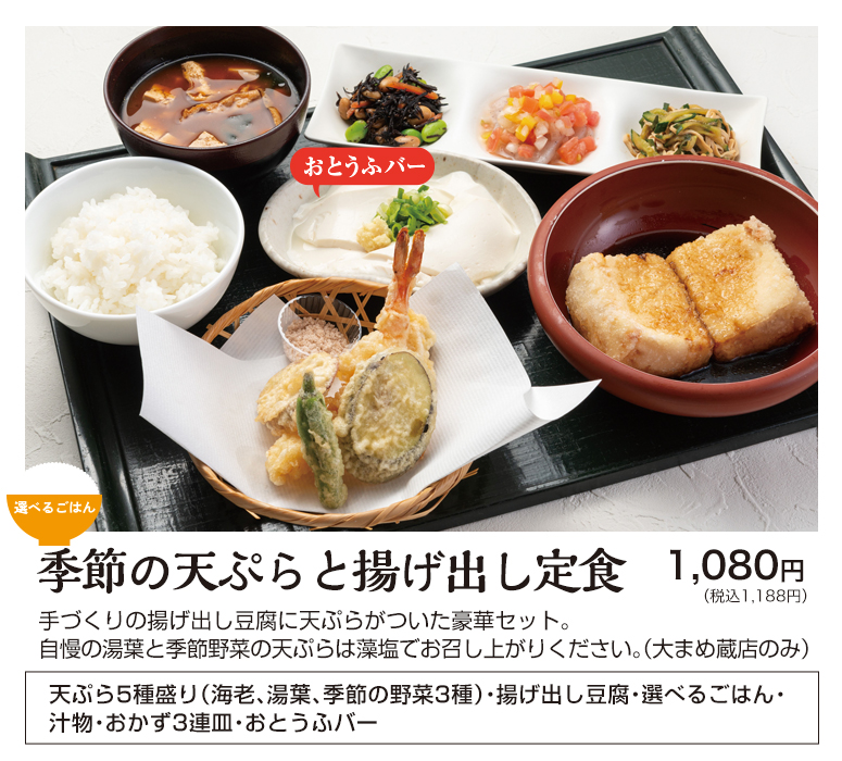 天ぷら・揚げ出し